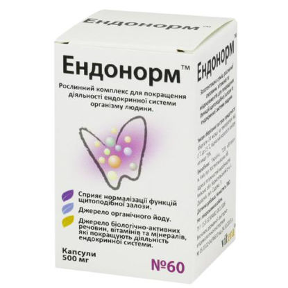 Світлина Ендонорм капсули 0.5 г №60